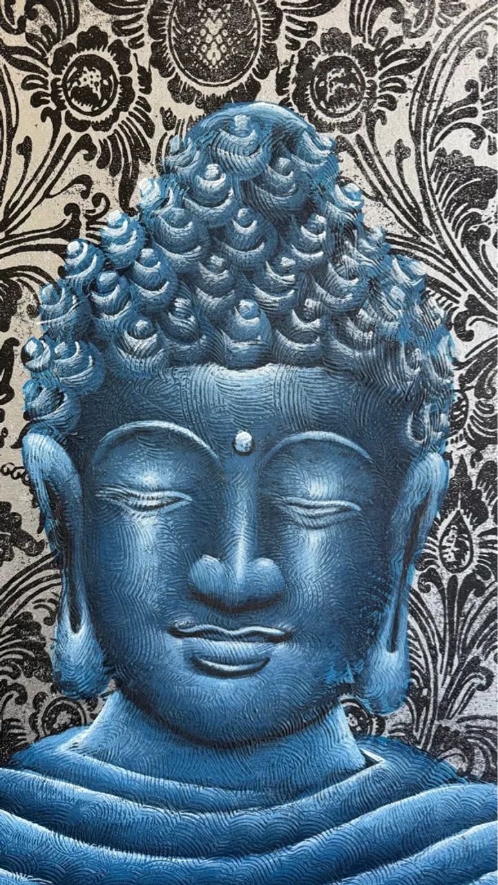 Quadro Buda Azul Tailandês - Foto 2