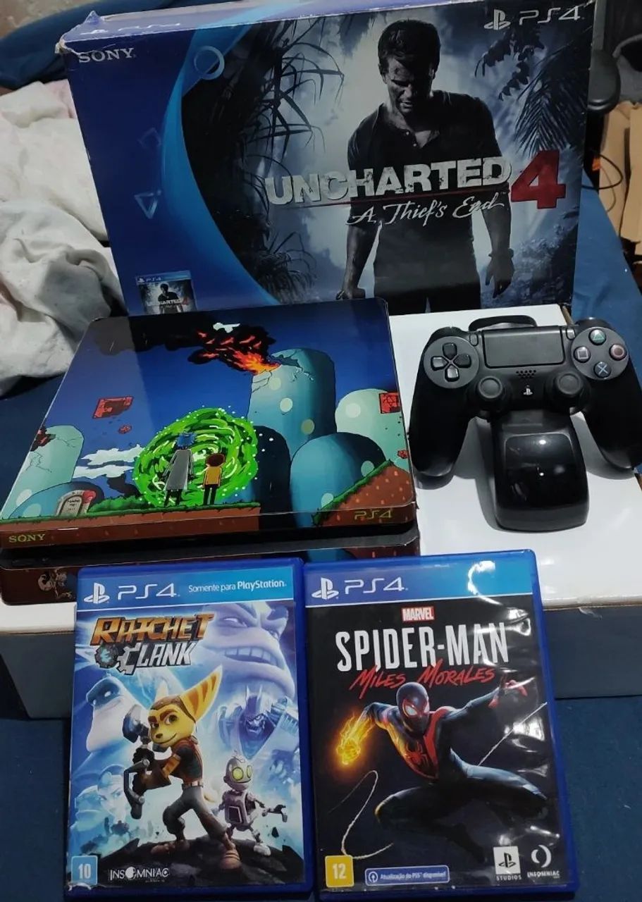 Ps4 Slim 1 terá + acessórios 