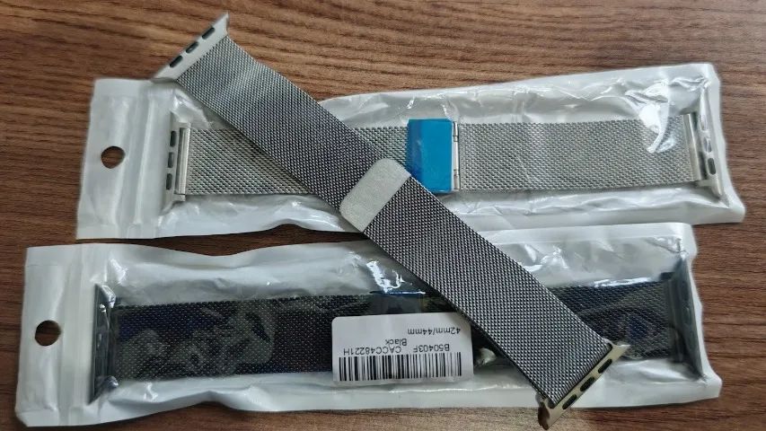 KIT com 3 Pulseiras De AÇO Smartwatch 42mm / 44mm modelo Apple Watch - Foto 2