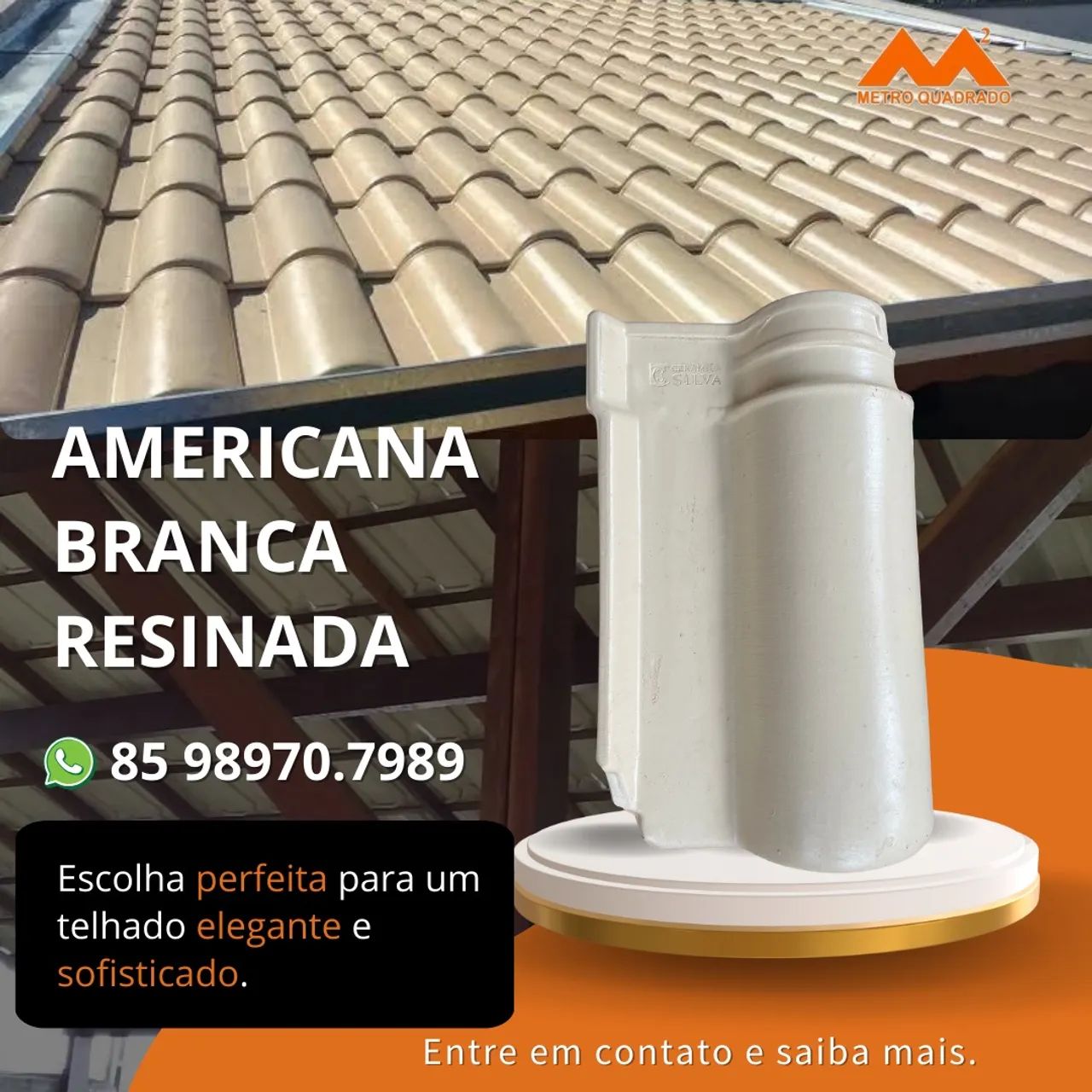 Americana branca resinada 
