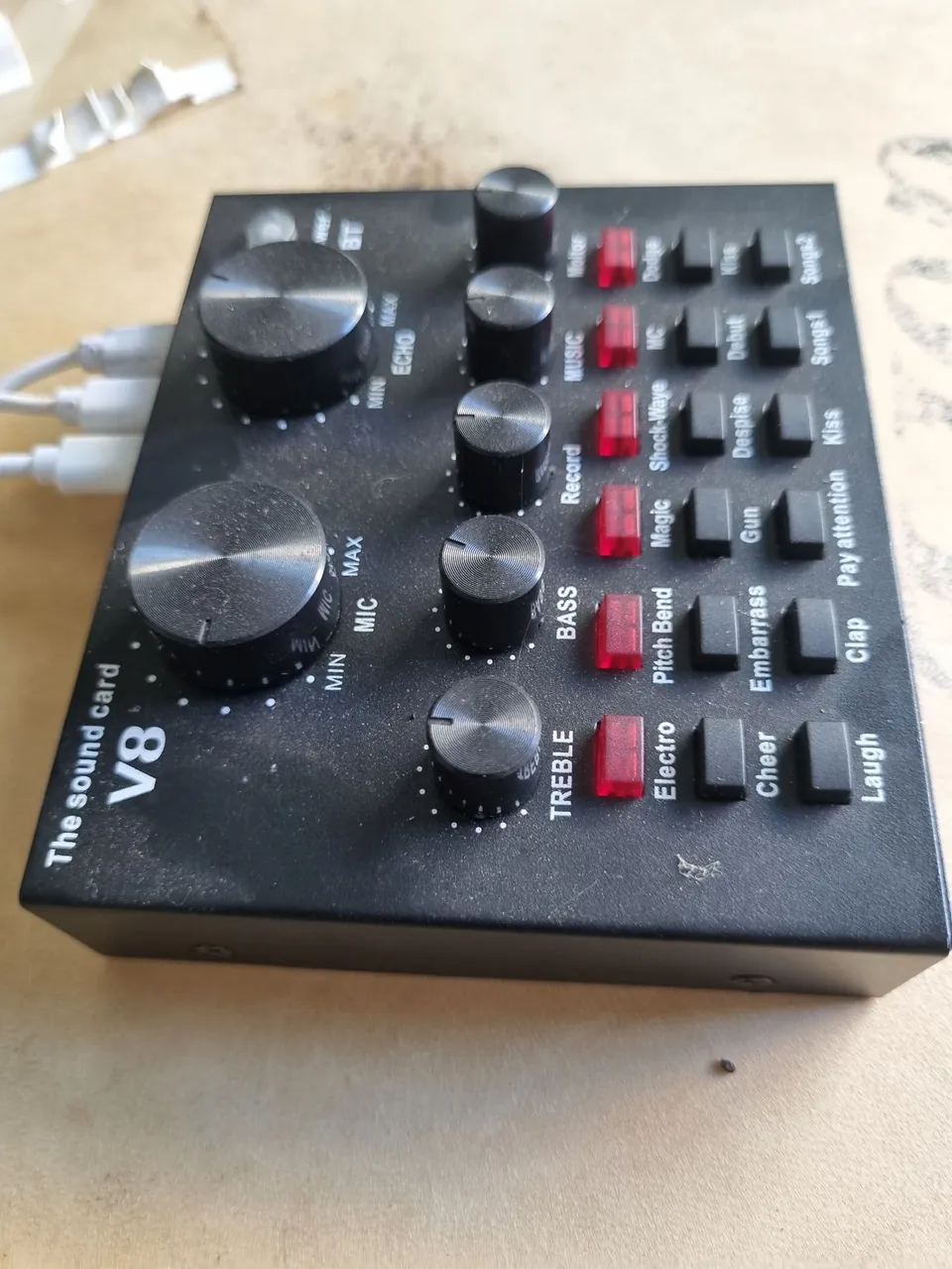 Placa de Som V8 - Efeitos e Gravação