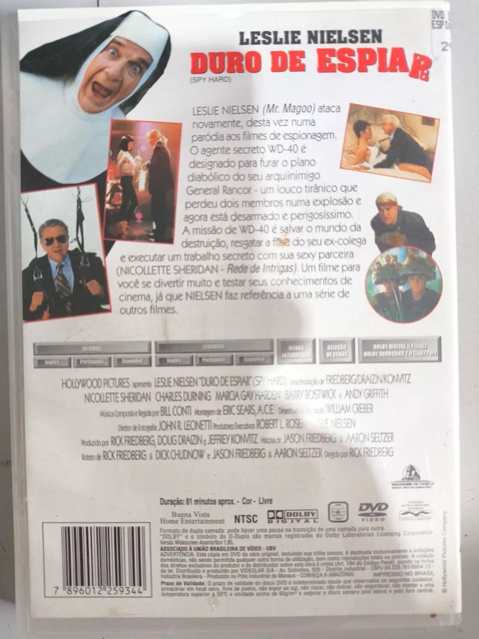 DVD Duro de Espiar com Leslie Nielsen - Foto 2