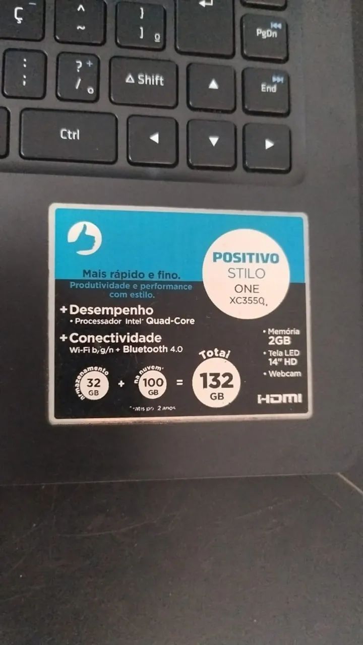 notebook positivo com defeito - Foto 2