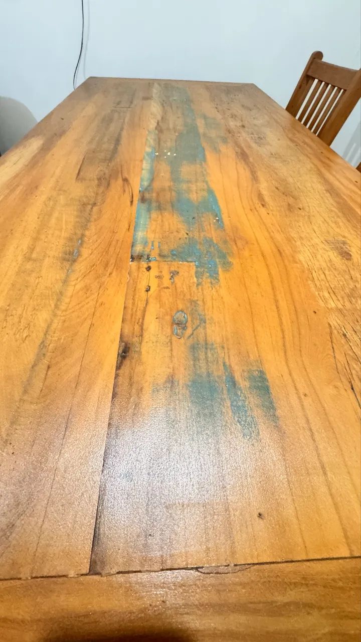 Mesa madeira maciça 6 lugares - Foto 3