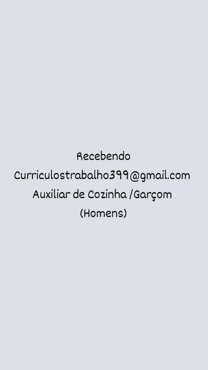 Auxiliar cozinha 