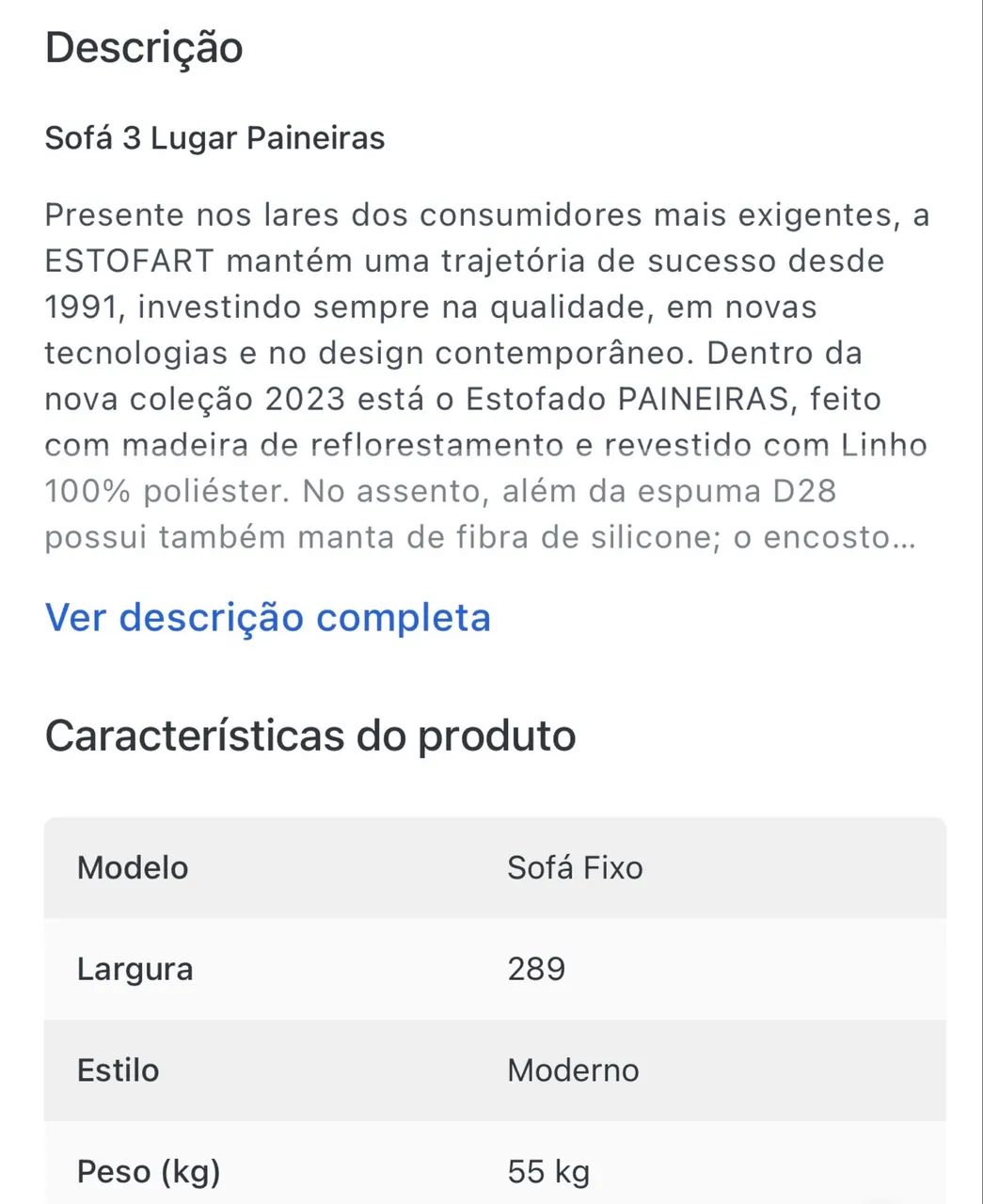 Sofá de Sala - lindo 3 lugares65576095732737124