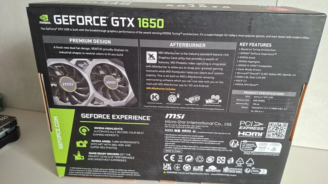 Placa Video GForce GTX 1650 - Foto 2