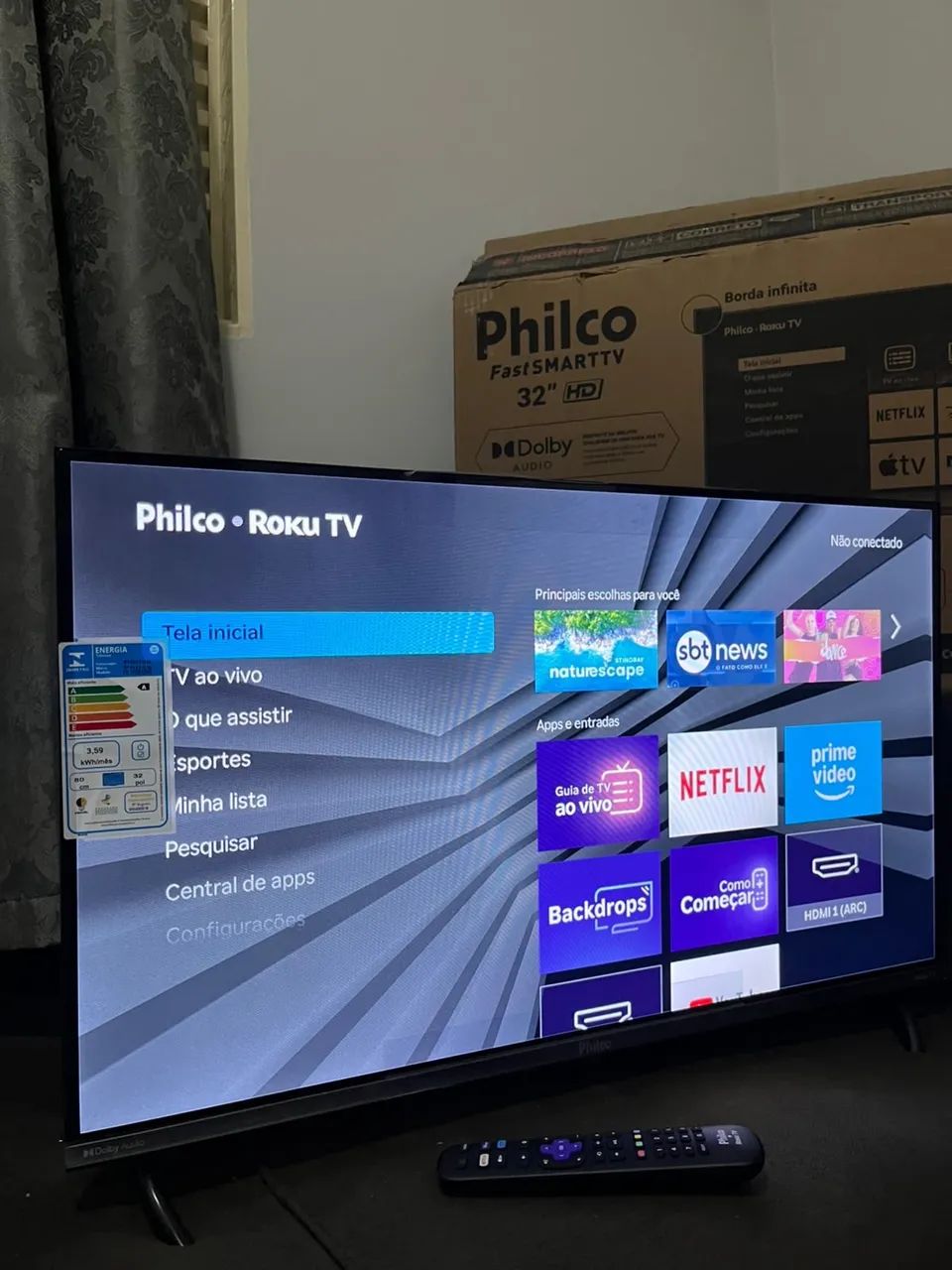 Tv Smart Philco 32 polegadas borda infinita