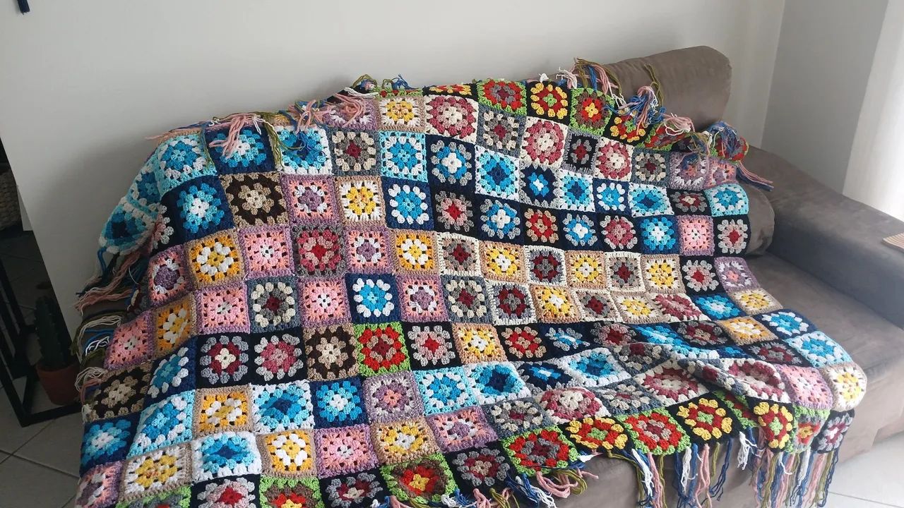 Manta de Crochê 