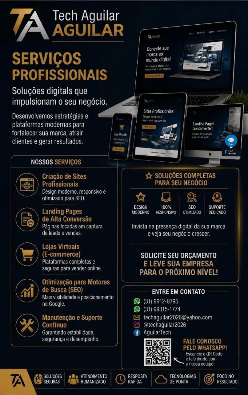 Crio site profissionais 