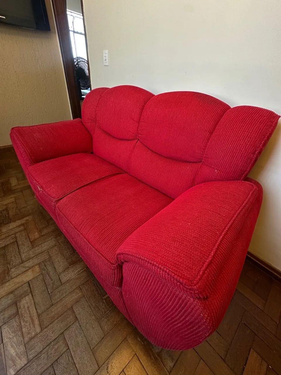 sofá 2 lugares vermelho - Foto 5