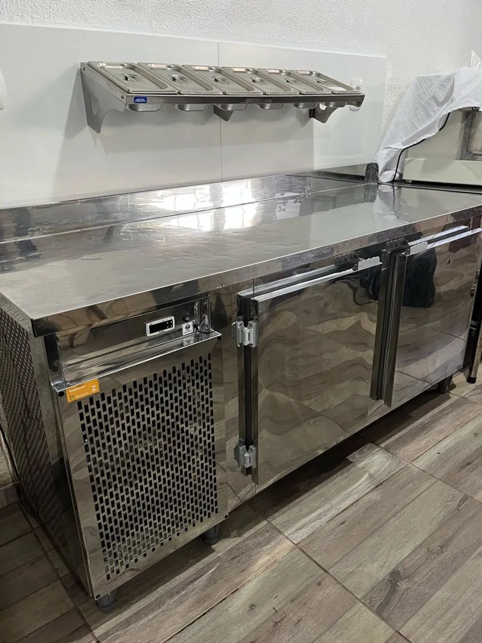 Balcão Refrigerado Inox 190x67