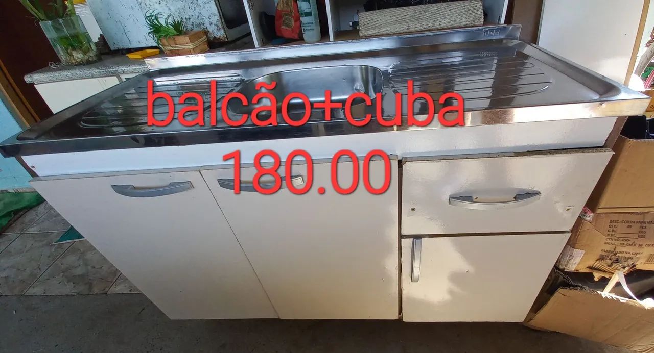 Vendo balcão e cuba de cozinha 