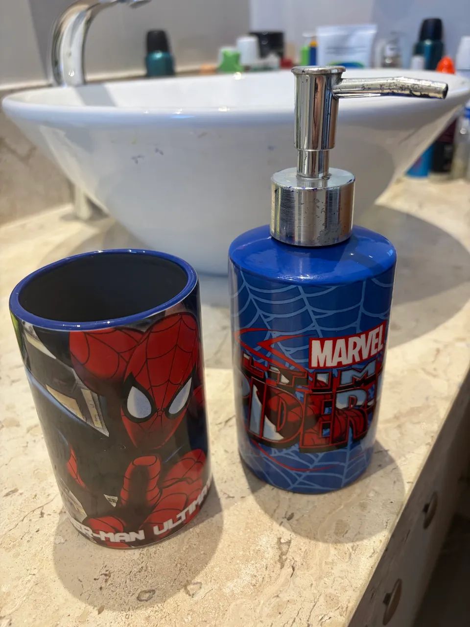 Kit de banheiro homem aranha - Foto 2