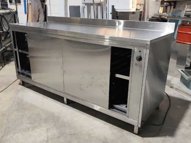 Bancada refrigerada inox profissional 2850mm para preparo SS