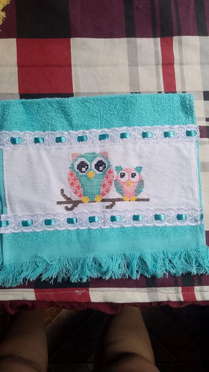 Toalinhas de mão bordadas  - Foto 3