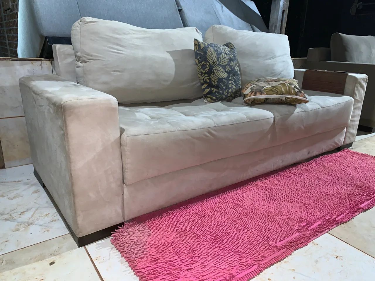 Sofá aveludado top  - Foto 5