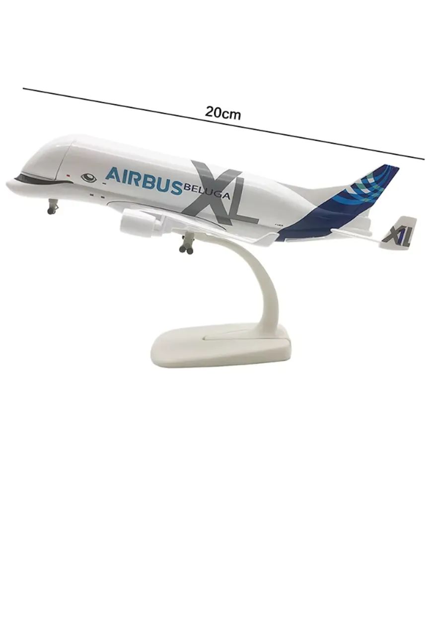Avião Airbus Beluga A300-600ST aeronave modelo em miniatura 20cm - Foto 3