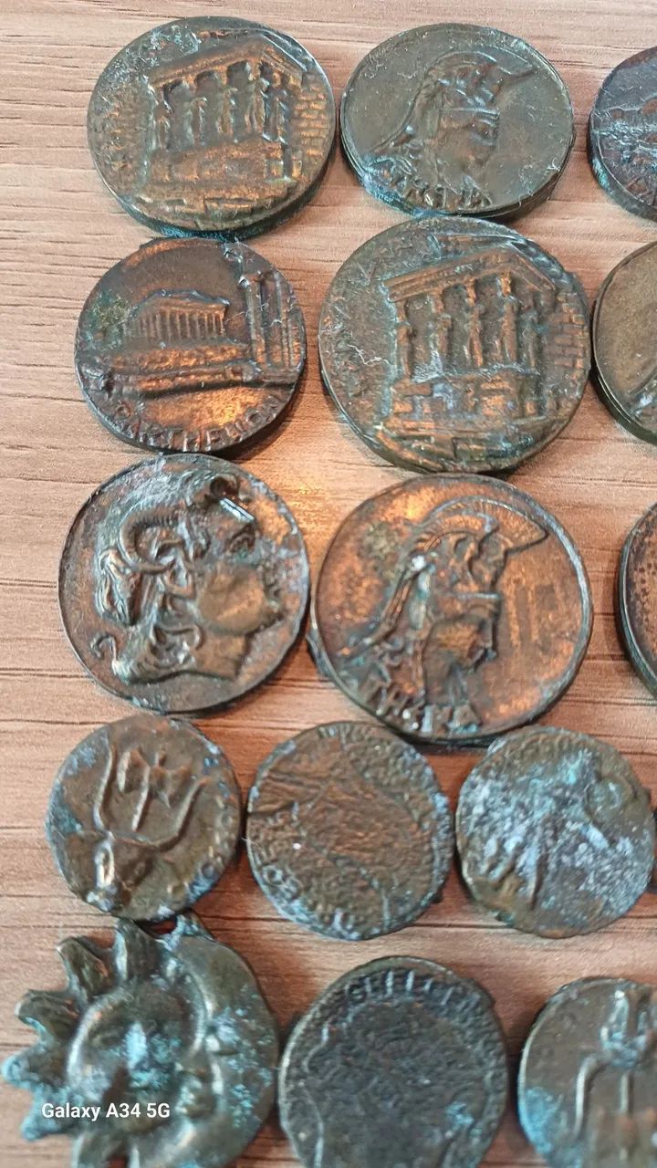 Lote 25 Moedas antigas gregas  - Foto 4