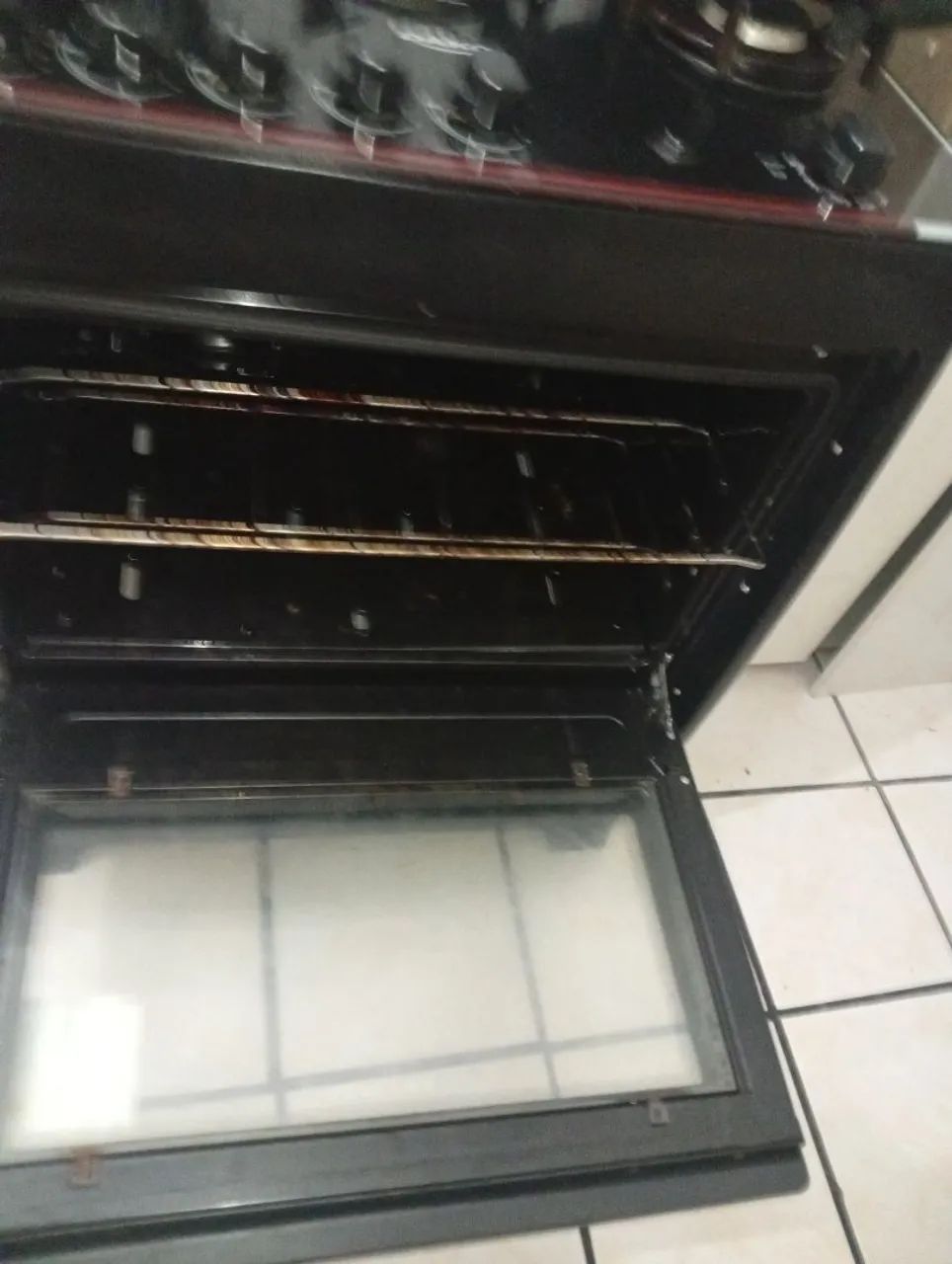 Fogão Dako de 5 bocas preto forno deslizante, - Foto 5