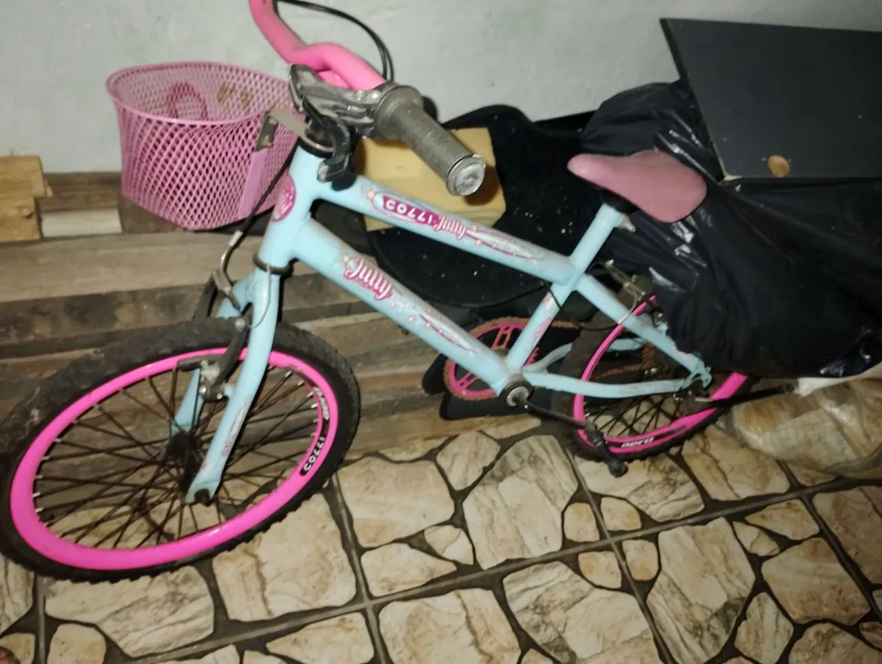 Bicicleta Infantil aro 14 rosa - Foto 2
