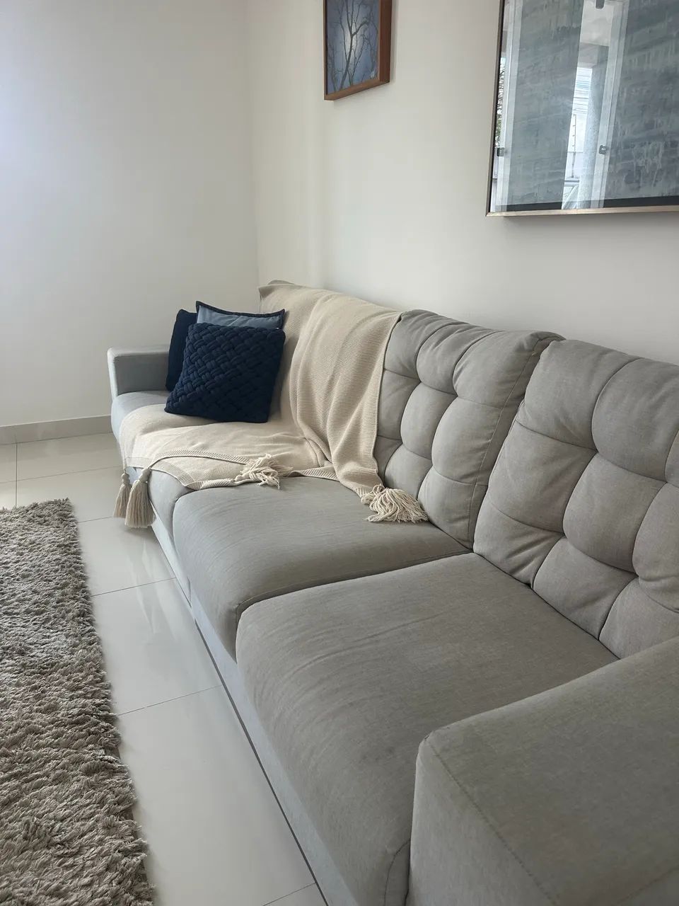 Vendo sofá linho 3 metros 