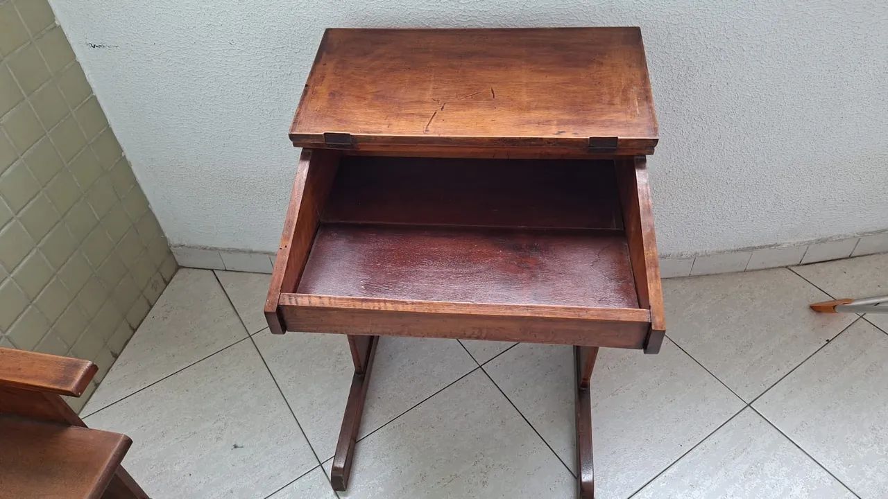 Mesinha de madeira Vintage - Foto 2