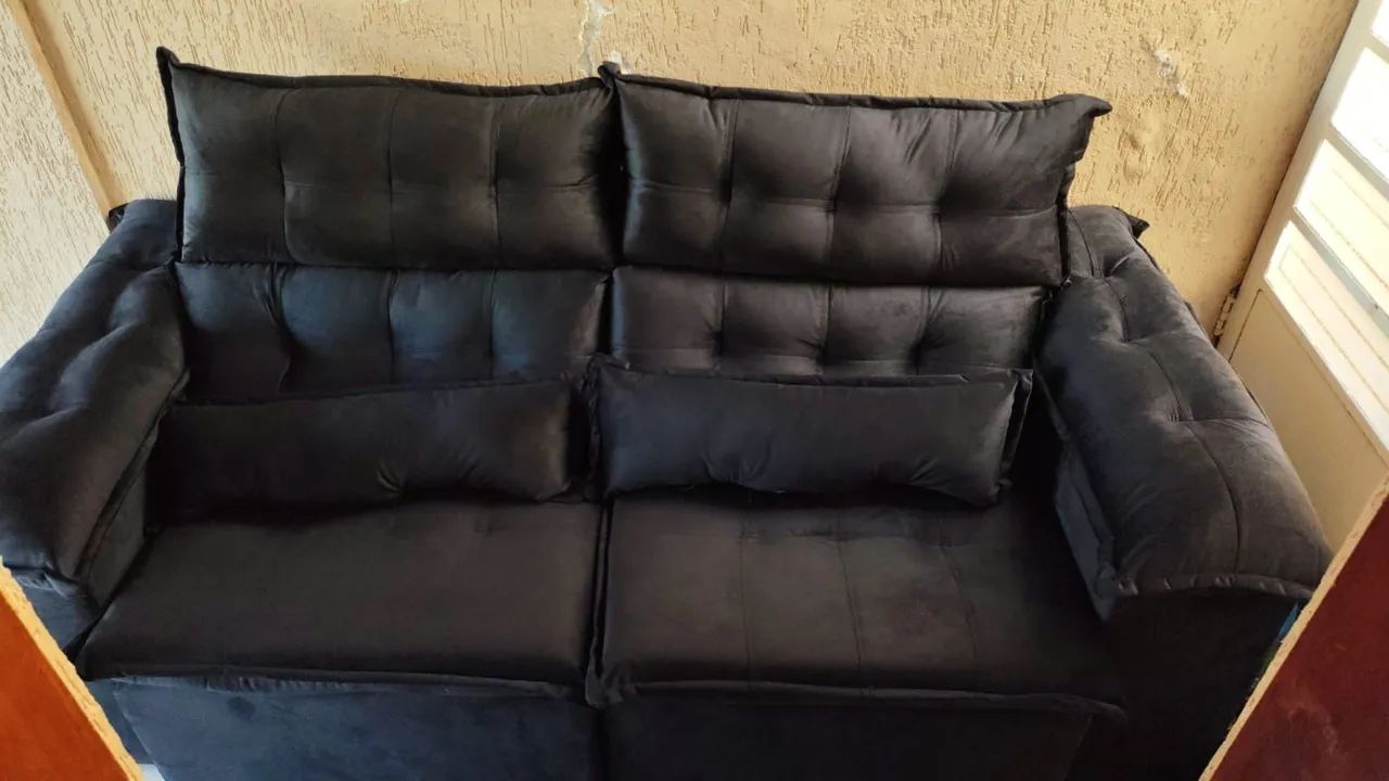 Sofá preto - Foto 2