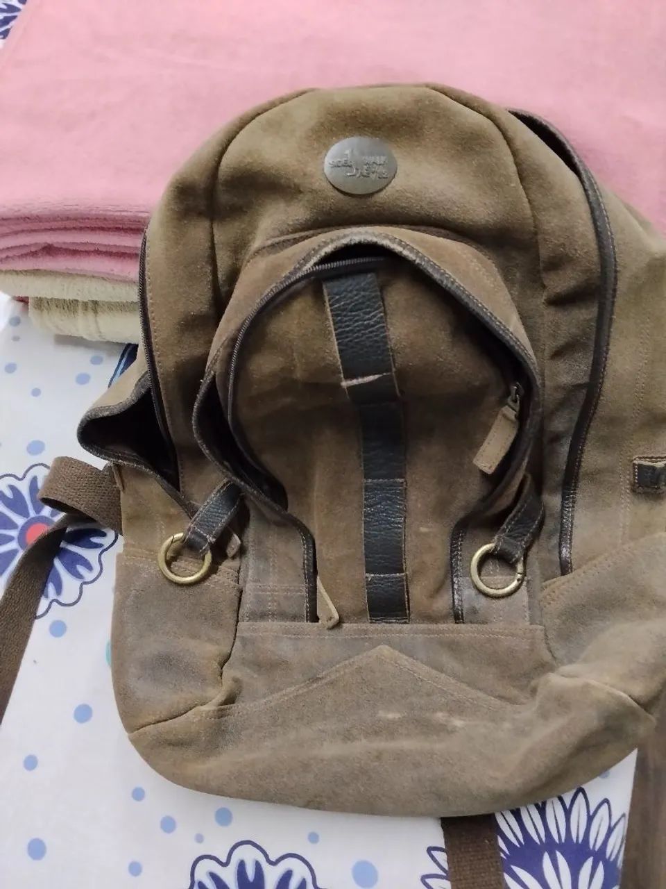 Mochila de couro da Sidewalk 