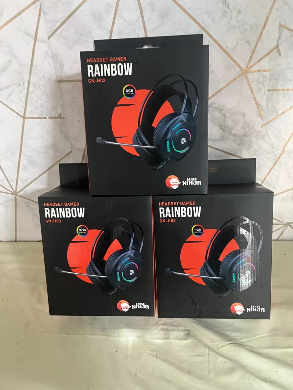 Headset Gamer Ninja Rainbow. Pra PCs e ps 