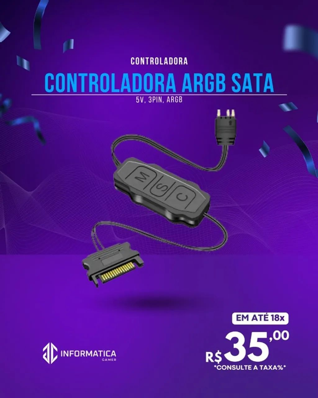  CONTROLADORA ARGB SATA