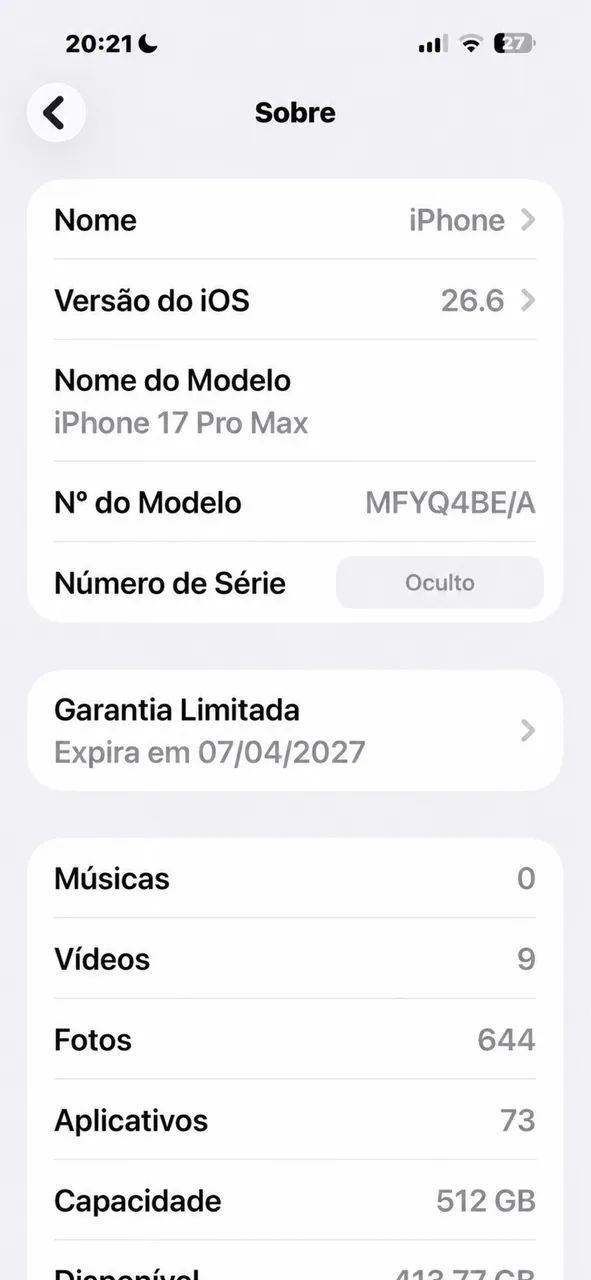 iPhone 17 Pro Max 512 GB - 4 meses de uso  - Foto 5