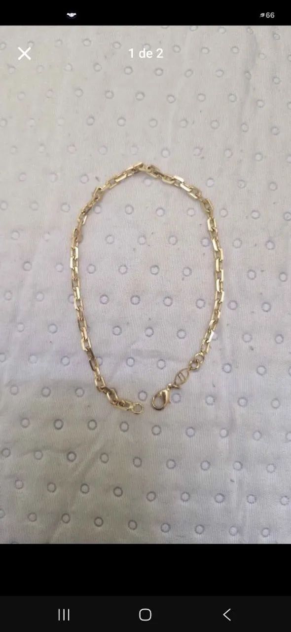 Pulseira folheada a ouro - Foto 2