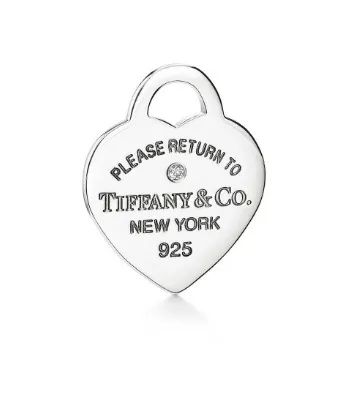 Pingente Coração Tiffany & Co Original Prata 925 + Caixa Azul