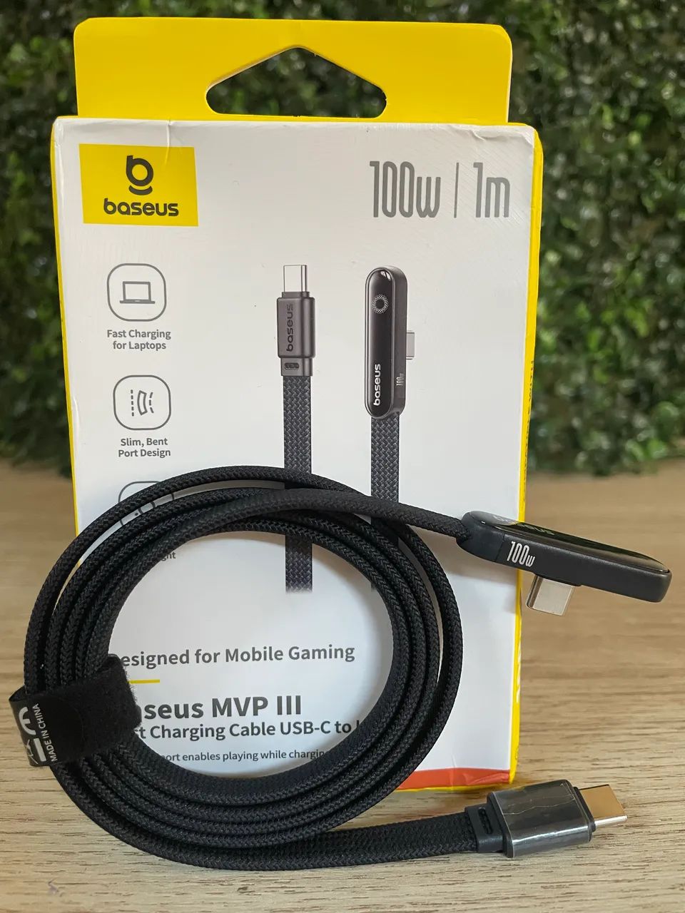 Cabo Baseus tipo C  mvp3 90 graus 100W 1M - Foto 2