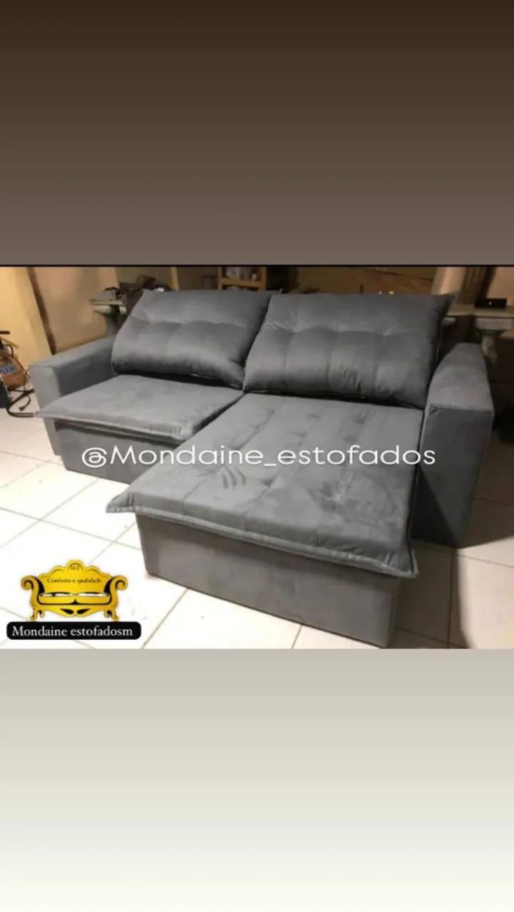 Tapeçaria - reforma - sofá  - Foto 4