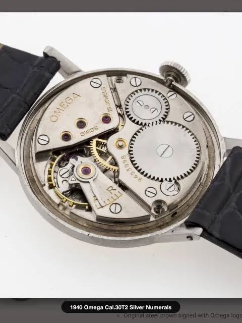 Relógio omega mecânico a corda vintage anos 40 - Foto 6