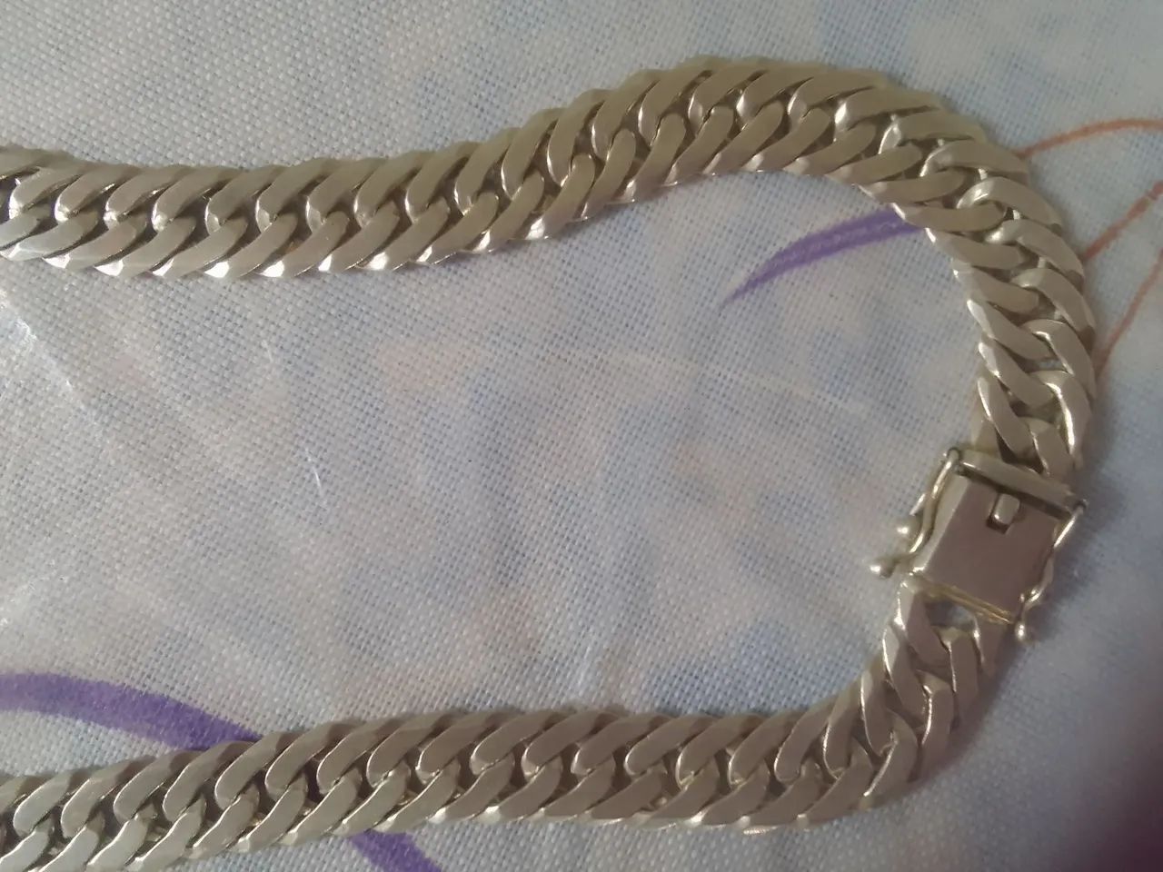 Cordão de prata elo duplo - Foto 2