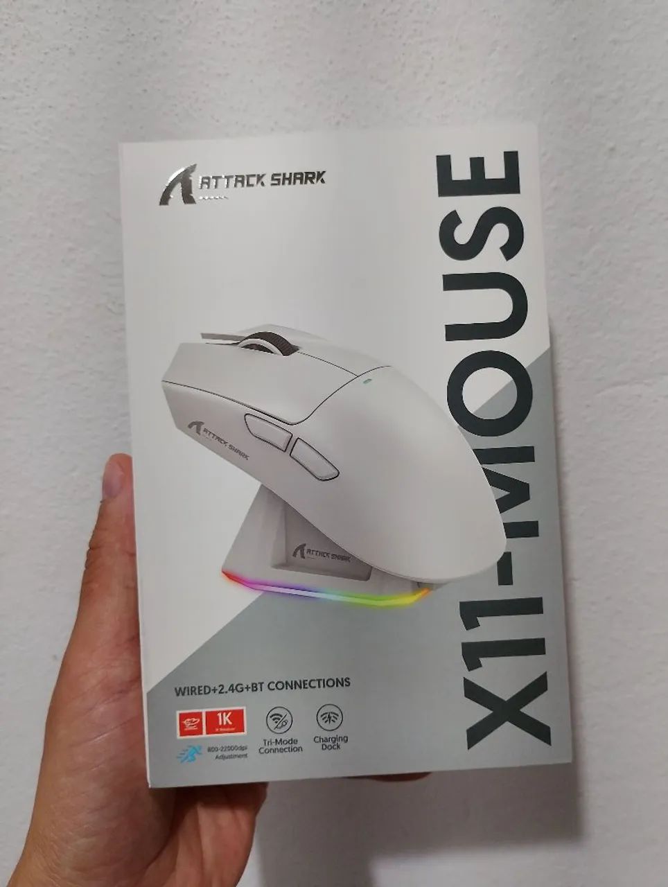 MOUSE ATTACK SHARK X11 COM DOCK  - Foto 2