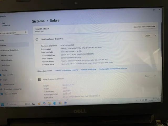 Notebook Dell i5 3337 Modelo Inspiron 3421 - 6Gb Ram - SSD - Foto 4