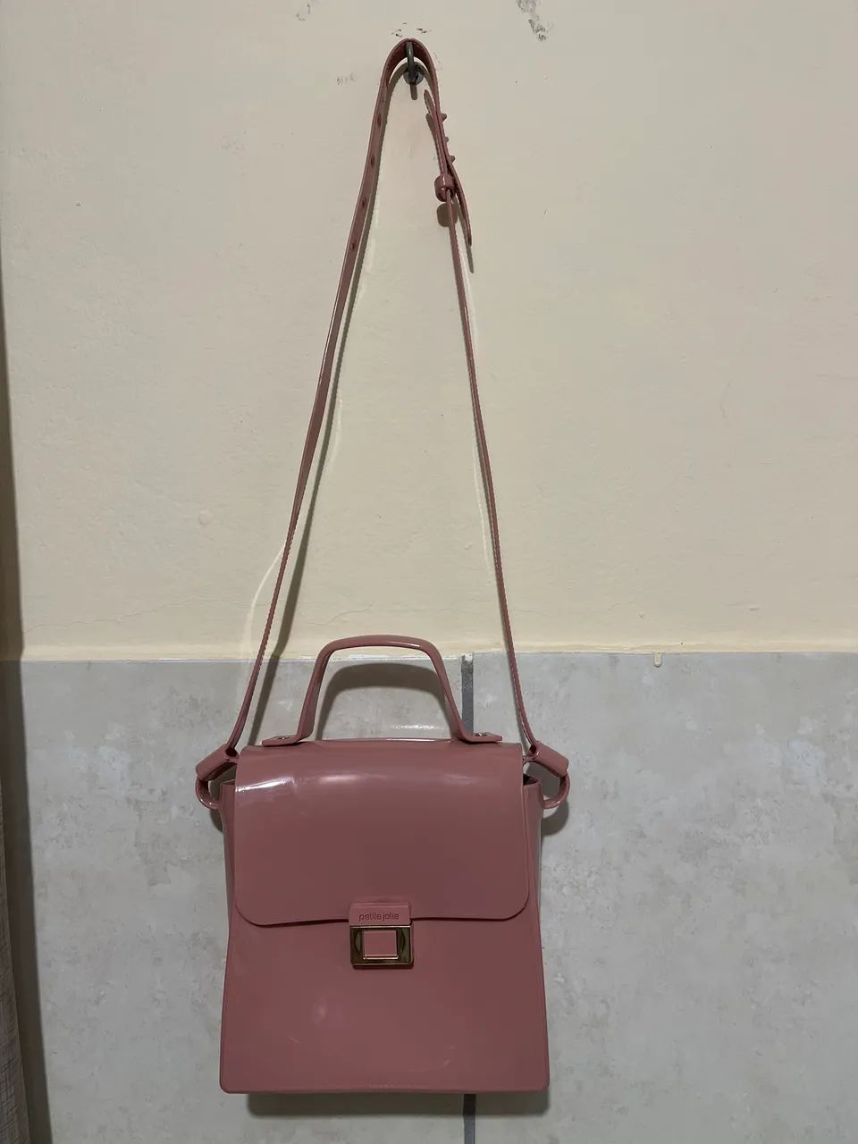 Bolsa Petite Jolie rosê nova sem uso  - Foto 2