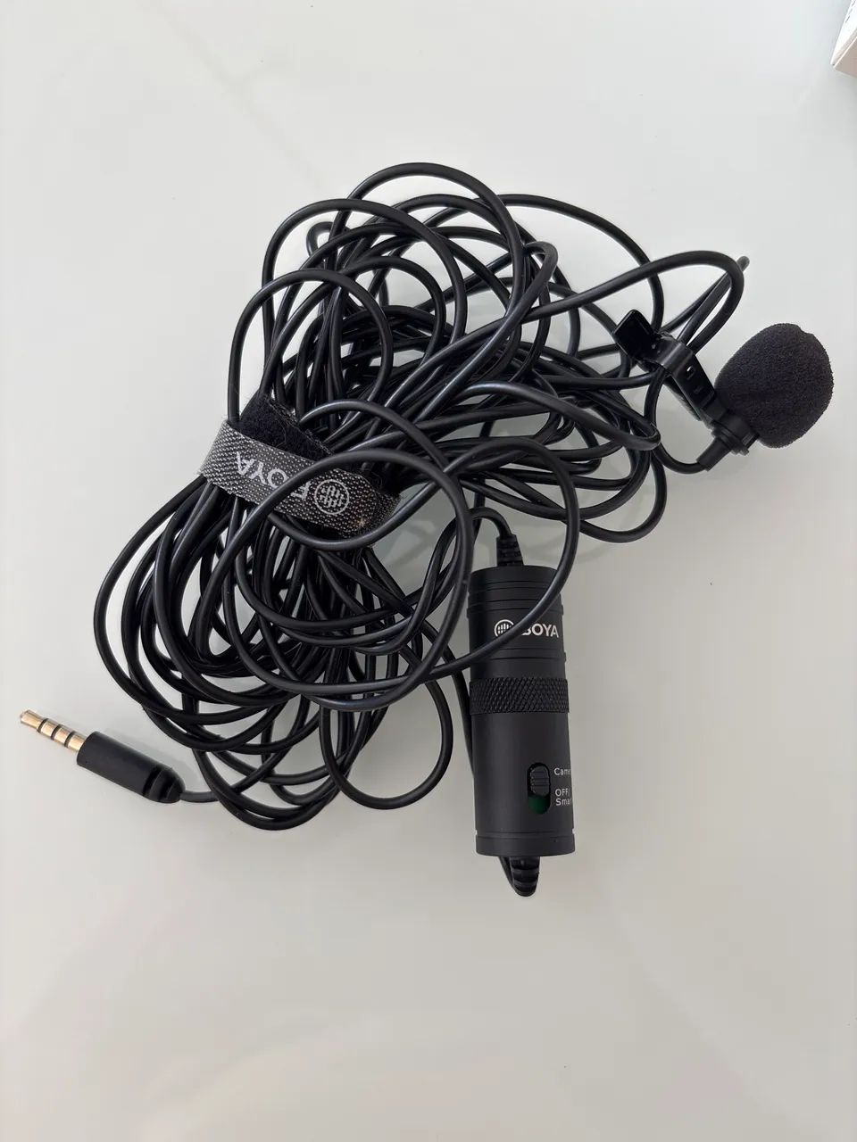 Microfone Boya M1 com fio + adaptador USB - Foto 3