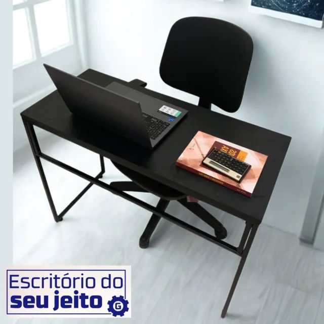 Mesa de Escritório NOVA Estilo Industrial Multiuso para Computador Notebook Estudo Office - Foto 2