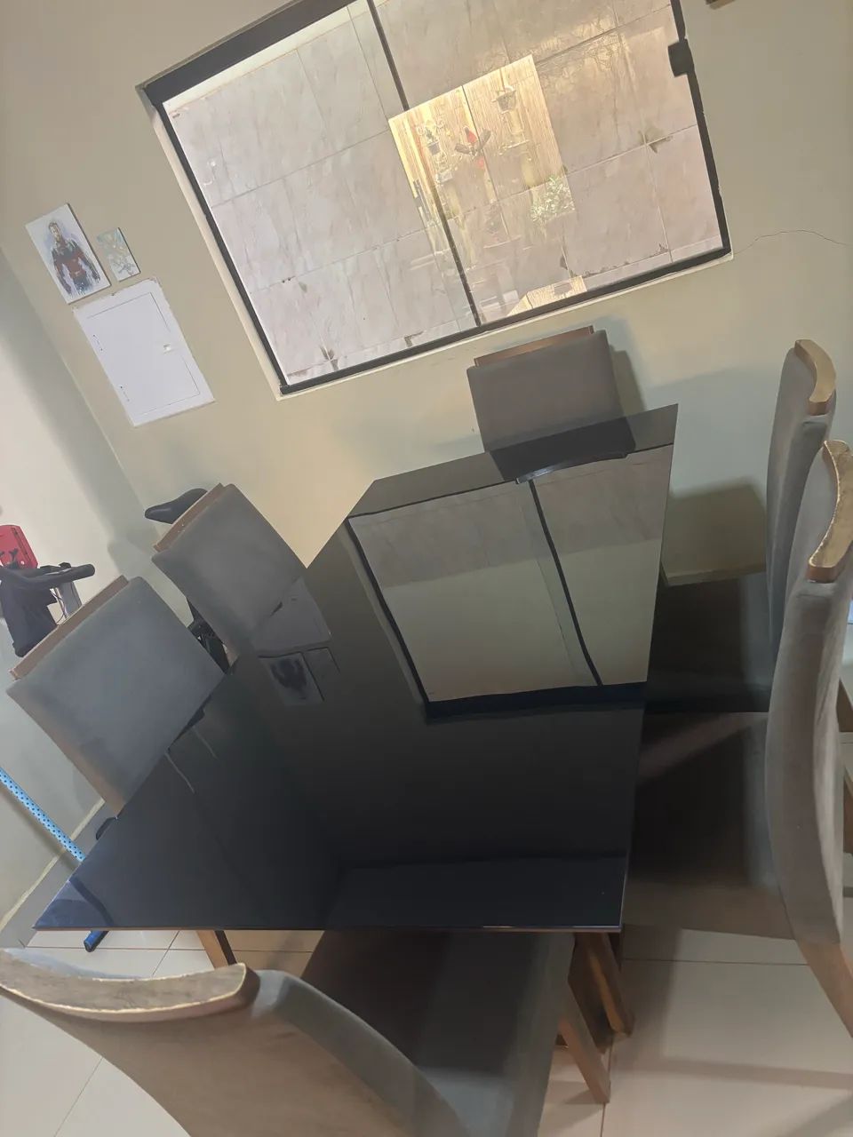 Mesa de vidro sala de jantar  - Foto 2