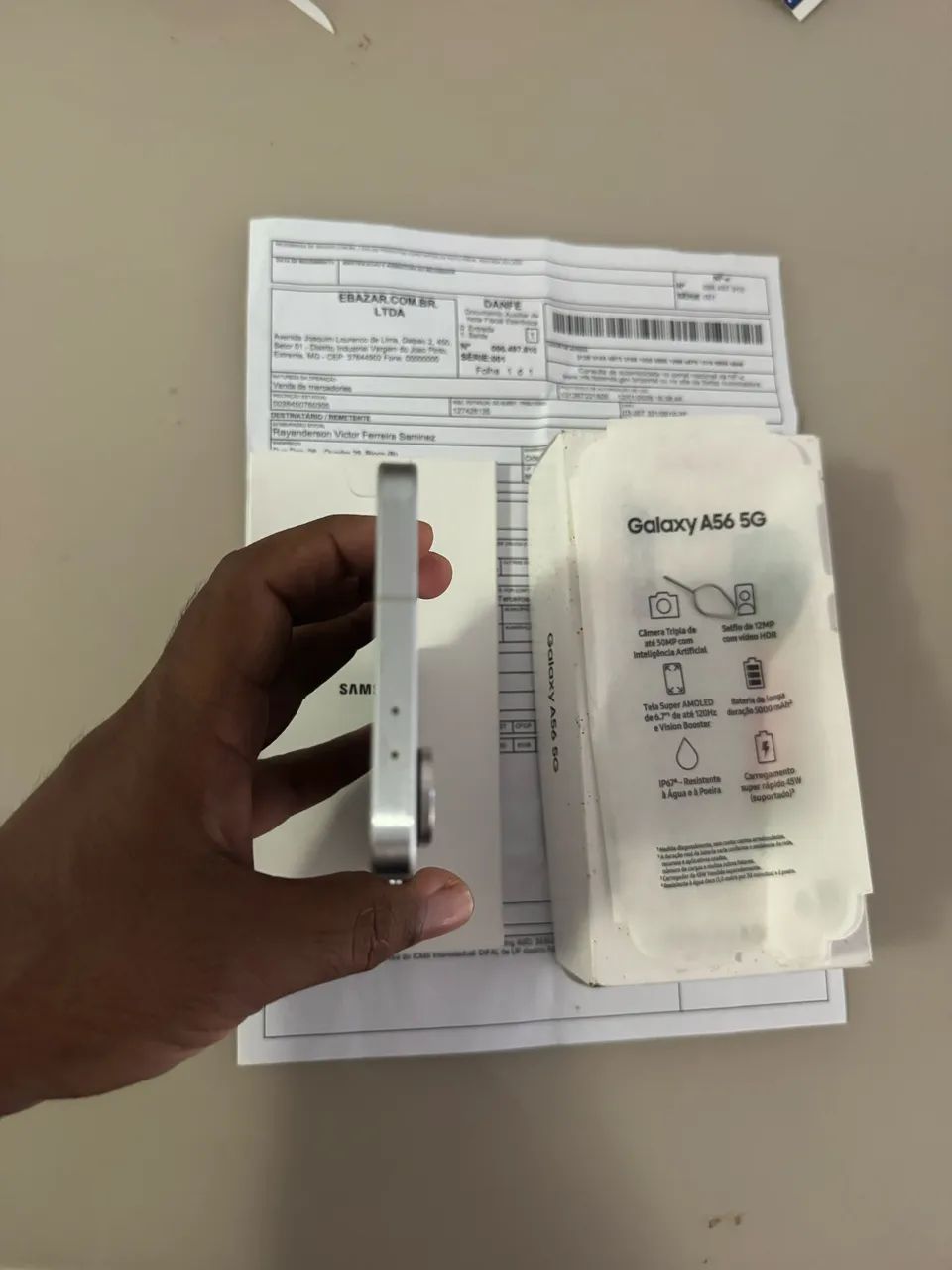 Samsung A56 5G Com Caixa Nota fiscal vendo ou troco  - Foto 3