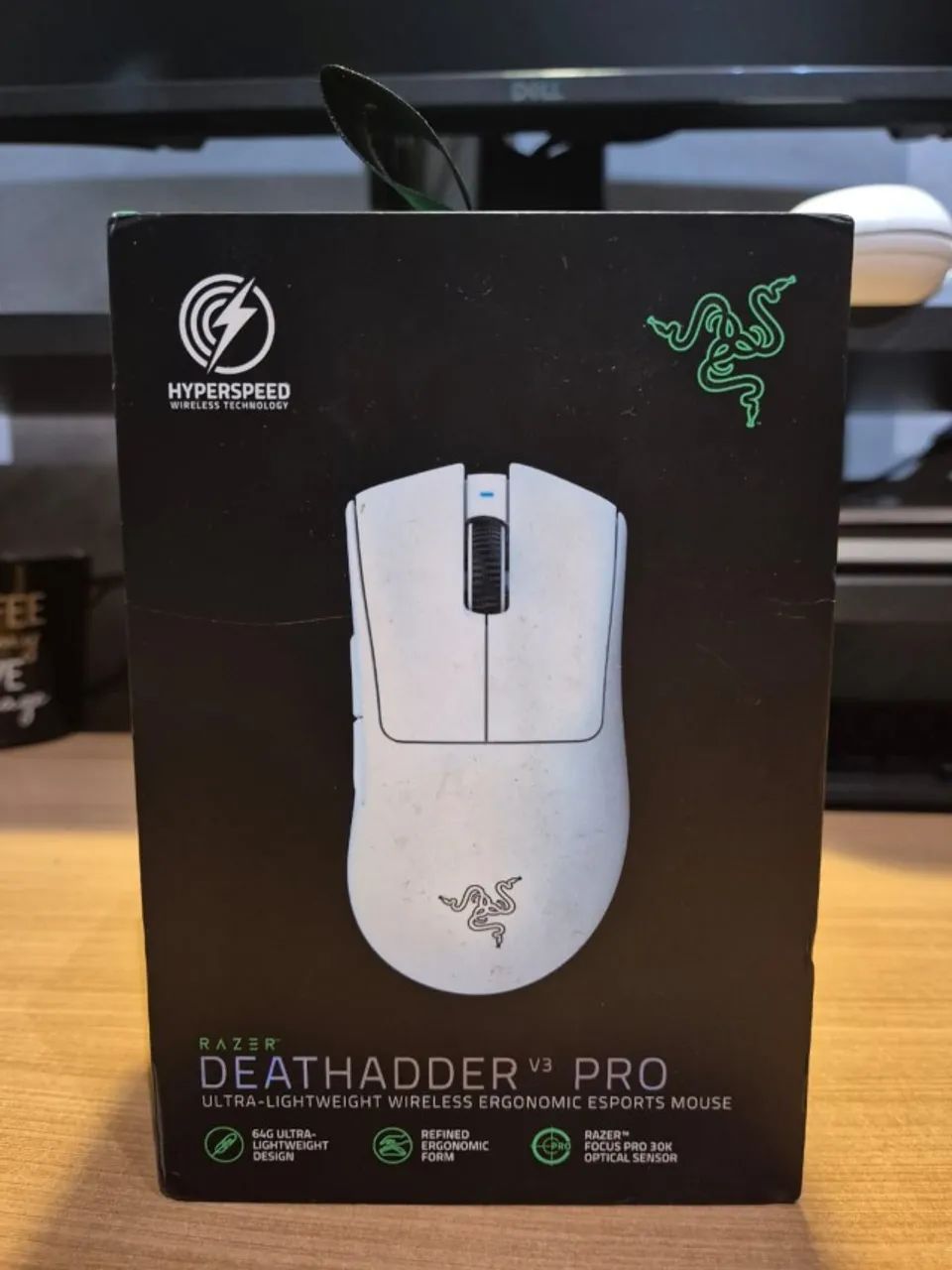 Mouse Gamer Razer Deathadder V3 PRO Branco - Foto 5
