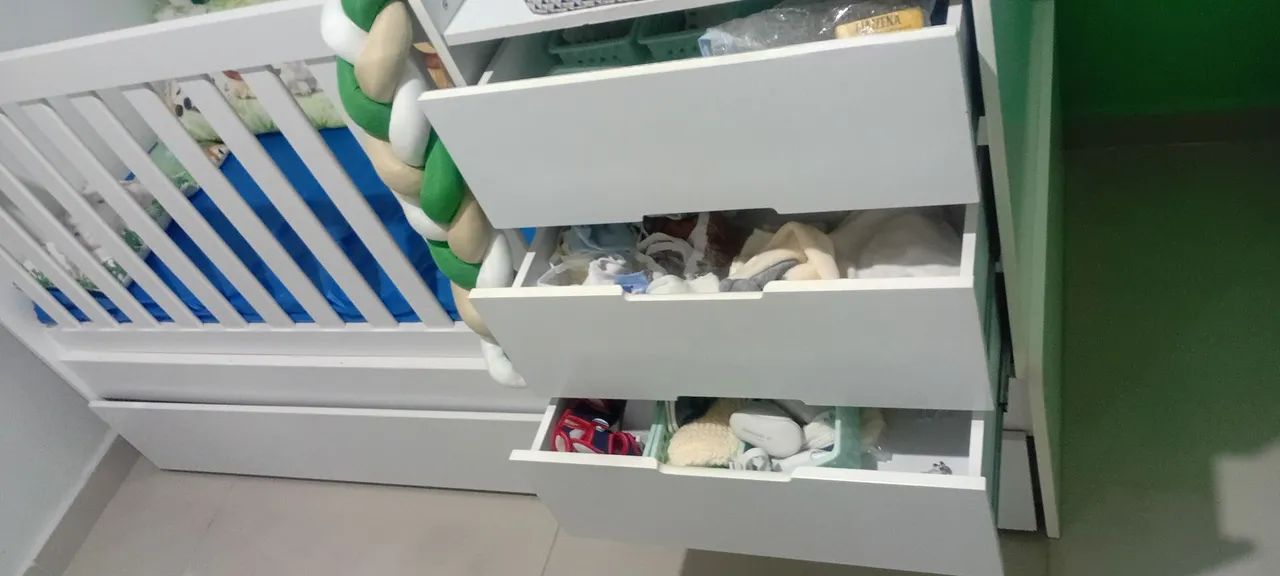 Berço com cama e gavetas  - Foto 5