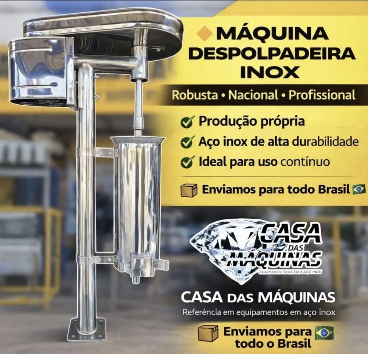 Máquina de açaí inox tamor 17