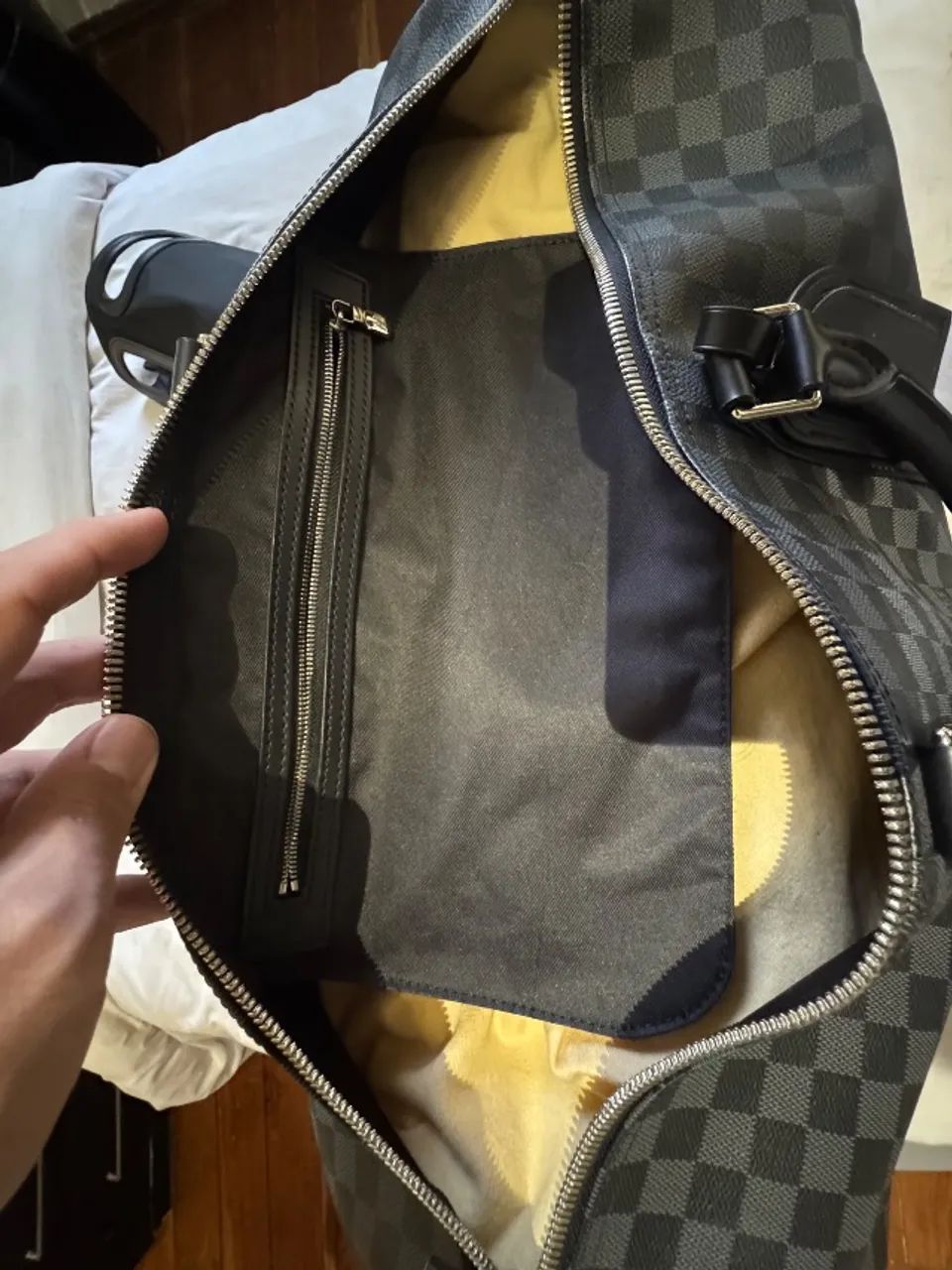Mala Louis Vuitton Keepall 55 Damier Graphite - Foto 5