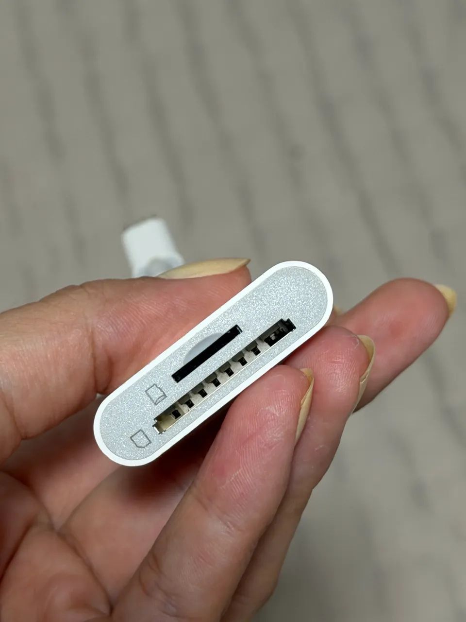 Leitor de cartão SD entrada Lightning